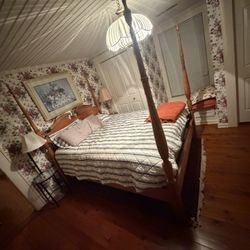 Older Queen Wooden Bed Frame 