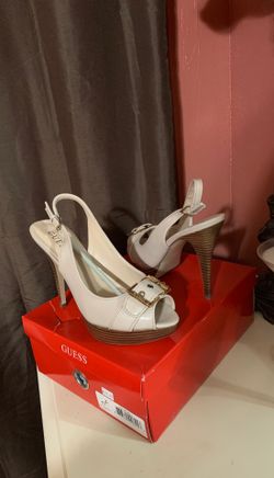 Guess cream color heels size 8 1/2