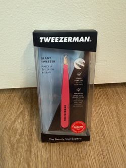 Brand New Tweezerman Pink Slant Tweezer
