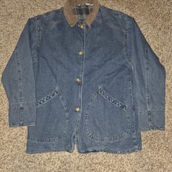 Vintage Cherokee Women's Lined Denim Barn Coat S