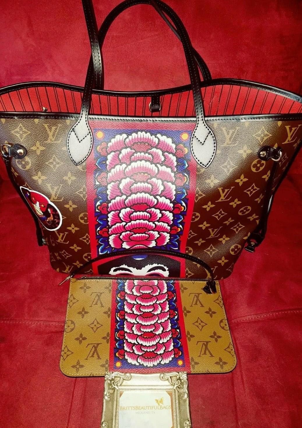 Louis Vuitton limited edition Kabuki Neverfull with pochette for Sale