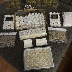 Wedding Votives, Candles, Bubbles, Table Signs, Bells, And More