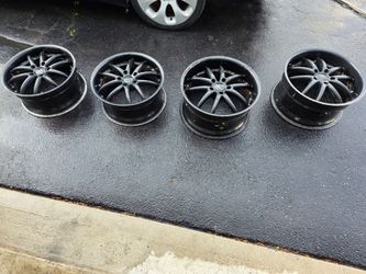 Rare Staggered Deepdish 19x10 And 18x8.5 Custom  rims