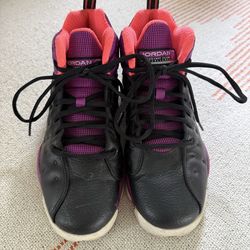 Jordan Team Jordan Black Purple Pink Sneakers
