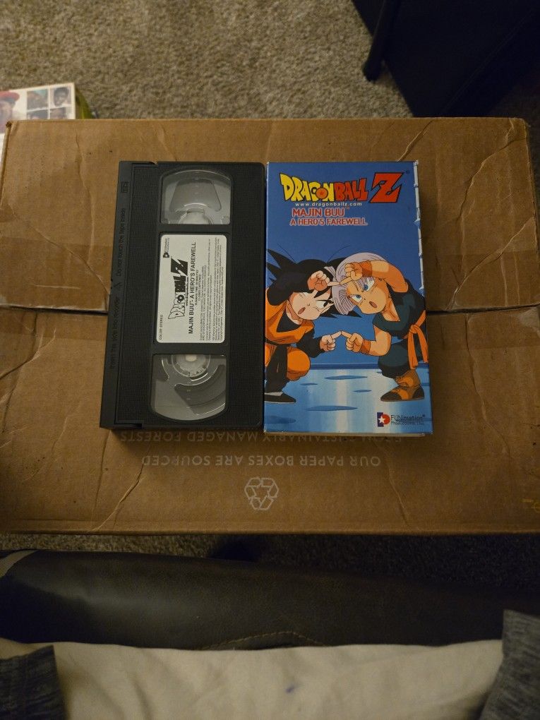 Dragon Ball Z VHS Tape "Majin Buu - A Hero's Farewell"