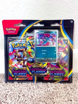 Pokemon Phantasmal Flames 3 Pack Blister (Sneasel Promo)