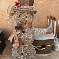 Christmas Snow Man Decor