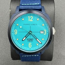 Filippo Loreti Folgore Ocean Automatic Turquoise Dial Recycled Plastic 40mm New