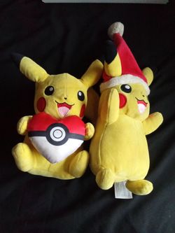 Pikachu plush dolls set of 2