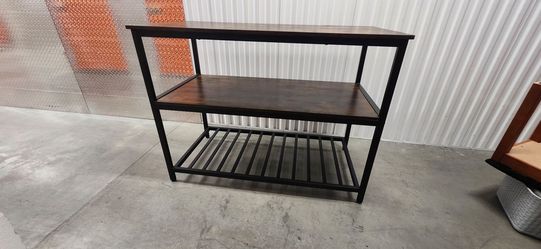 Carts
Shop all Vasagle
Kitchen Island with 3 Shelves, Island Table, 47.2 Inches Width Kitchen Shelf with Large Worktop, Stable Steel Structure, Indust