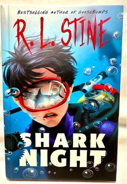 R.L. Stine Shark Night Hardcover Signed Limited First Edition 2024