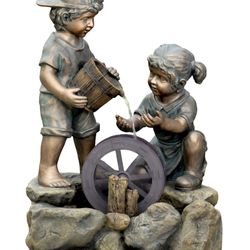 Kids Waterwheel Outdoor Water Fountain M11