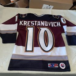 Jordan Krestanovich Auto Hershey Bears Hockey Jersey Men Small Ahl Sp Clean