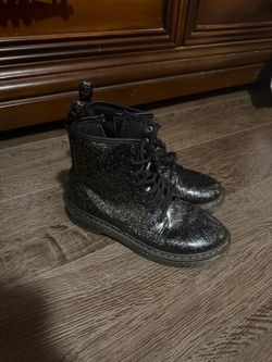 Dr. Martens Kids Glitter Lace-Up Boots size 3