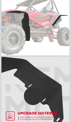 UTV Fender Flare Extensions KEMIMOTO Compatible with Talon
Compatible with 2019+ Talon 1000X 1000R & 2020+ 1000X-4, front/rear mud guards, replacemen