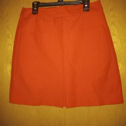 Women's Size 2, Loft Red Pencil Skirt 