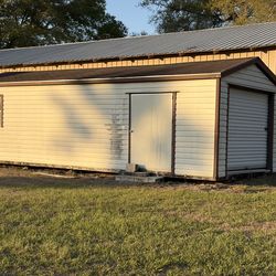 Large Shed, landscaping trailer, 364 qt yeti, tractor, monster cooler