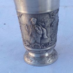 3" Germany Made Antique Globlet Medieval Style Tankard 