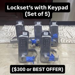 Heavy Duty Stainless Steel Lockset With Keypad (Set Of 5) $300 Or Best Offer!
