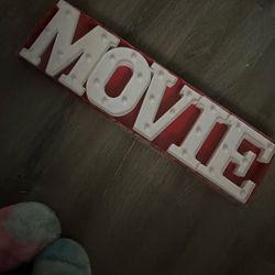 Movie Light Up Sign 