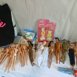 Huge Vintage Lot of BARBIE dolls, Ken Dolls, Tons Of Clothes, Accessories,  So Much More!