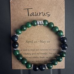 Taurus Zodiac/ Birthstone Bracelets 