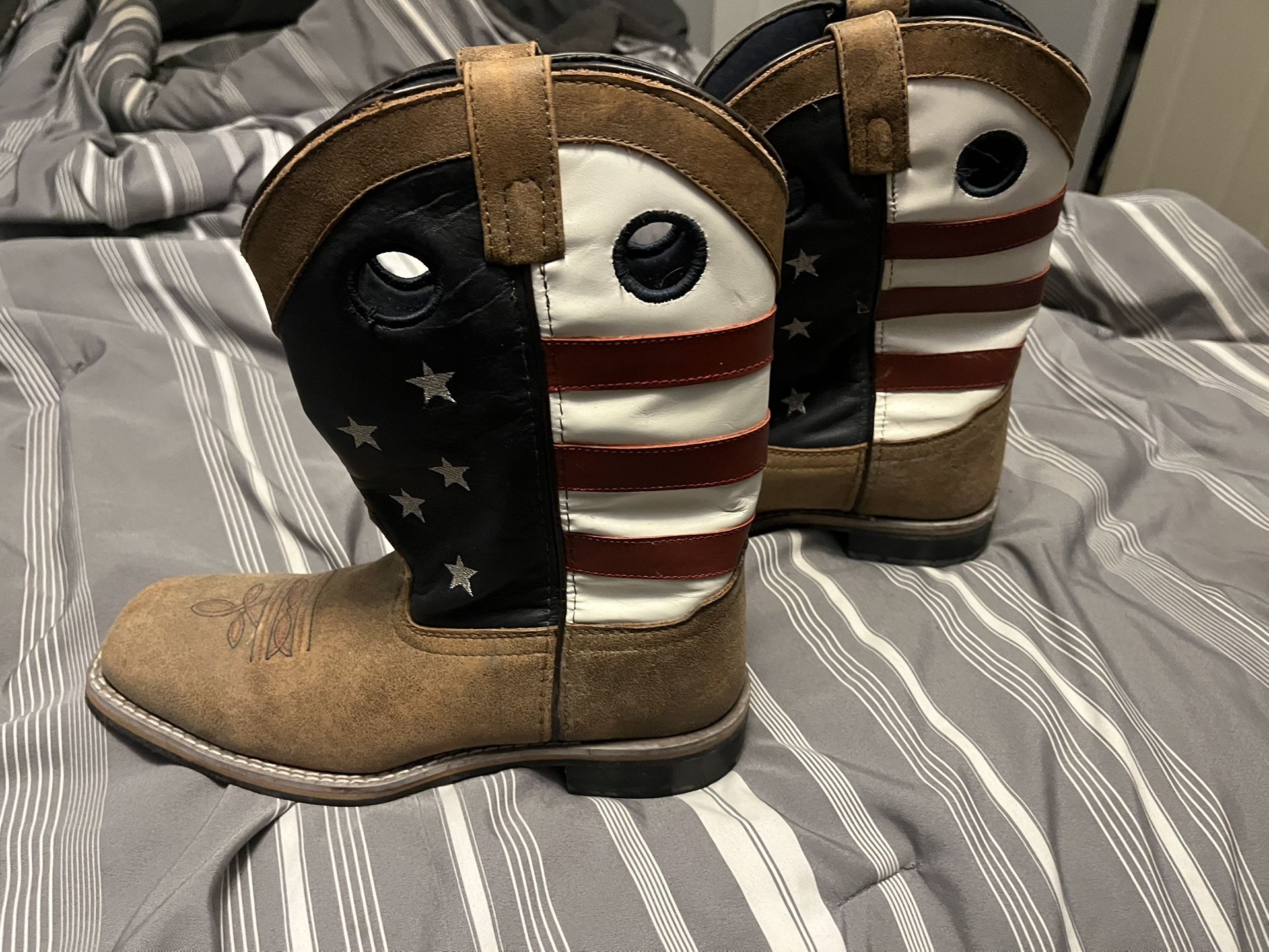 Mens Cowboy Boots Size 7D