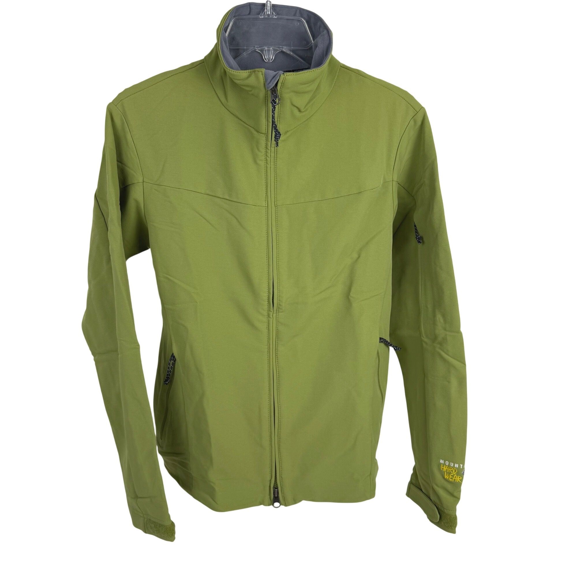 Mountain Hardwear Women's Soft-Shell Jacket Small Green Lightweight Full-Zip