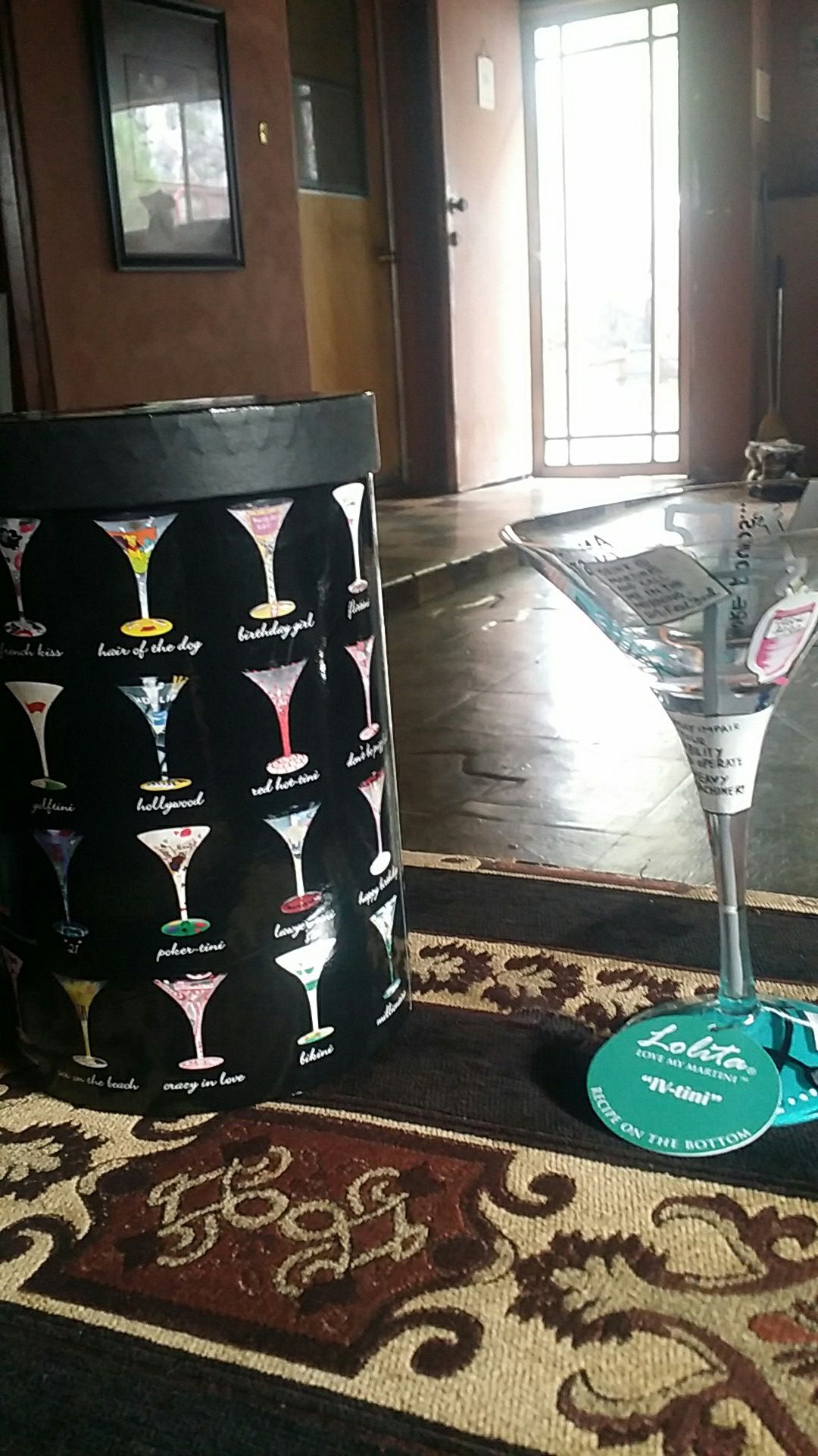 "Lolita" collectible Martini glass