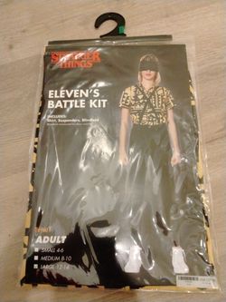 Brand New Stranger Things Costume! "Eleven's Battle Kit" Adult Size Large