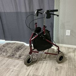 Rad 3 - wheeled Walker with carrying pouch  adjustable and folds