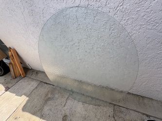 Glass table top