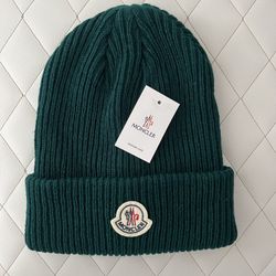 Green Moncler Beanie 