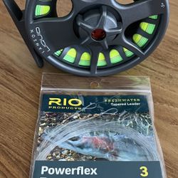 Lamson Liquid 5+, Smoke w/ Scientific Anglers Mastery MPX WF5F Fly Line, FREE 3-Pack 9’ 5X Leaders 