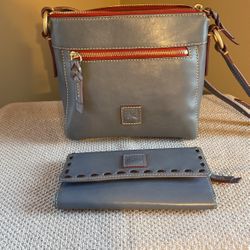 Dooney and Bourke Crossbody And Large Wallet