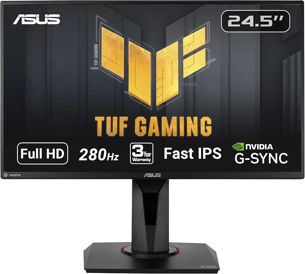 ASUS TUF Gaming VG259QM 24.5” Monitor, 1080P Full HD (1920 x 1080), Fast IPS, 280Hz