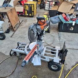 RIDGID
15 Amp Corded 12 in. Dual Bevel Sliding Miter Saw with 70 Deg. Miter Capacity and LED Cut Line Indicator STORE PRICE $349