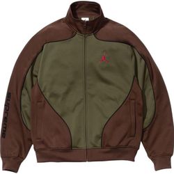 Supreme x Jordan Tricot Track Jacket ‘OLIVE’ - SIZE SMALL & MEDIUM