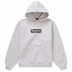 SUPREME BOX LOGO SWEATSHIRT ASH GREY