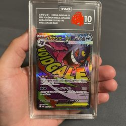 Graded Pokemon Japanese Mega Gengar Ex Mega Attack Rare 230/193 | TAG GEM MINT 10