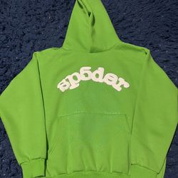 Green Spyder Hoodie Size S Brand New
