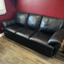 Black Leather Couch