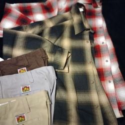 BEN DAVIS Pants & CALI TOP Flannels