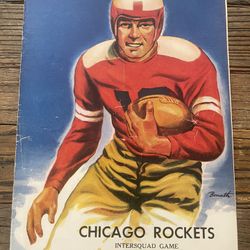 Chicago Rockets Intersquad game. Bailey Field, Santa Rosa, Ca. 1946