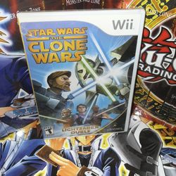 Wii Star Wars The Clone Wars Lightsaber Duels Video Game