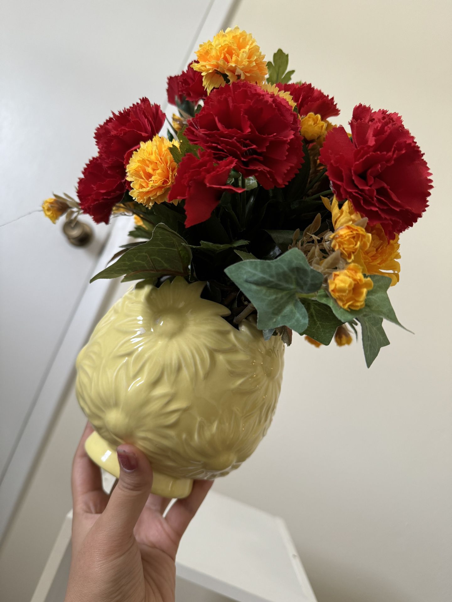 Flower Pot With Artificial Flower