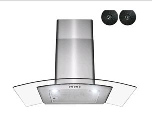 💝 Golden Vantage 30 Inch Range Hood Convertible Wall Mount, LED, Stainless Steel