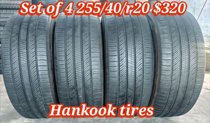 Set of 4 Hankook tires 255/40/r20 ‼️ free instalation and balance ‼️