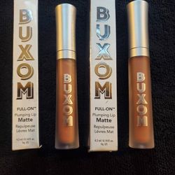 Set Of 2 New Buxom Full-on Plumping Lip Matte After Hours (Brown) Full Size 