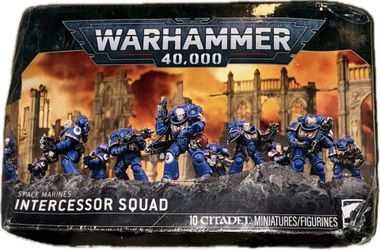 Games Workshop Warhammer 40,000 Space Marines Intercessor Squad Damaged Box
